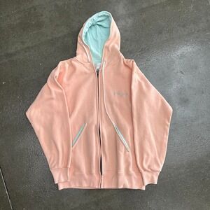 Vintage Beachcombers International New York Pink Size Large ZIp Up Hoodie